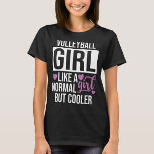 Camiseta Garota de vôlei gosta de moça normal, mas mais leg