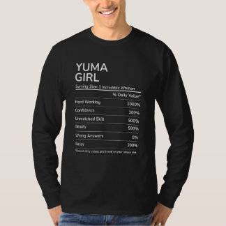 Camiseta Garota de Yuma Engraçada Cidade Natal Arizona