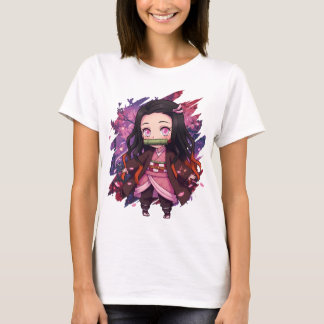 Camiseta Garota Demonio Chibi Fofa Estilo Anime – Kawaii Ja