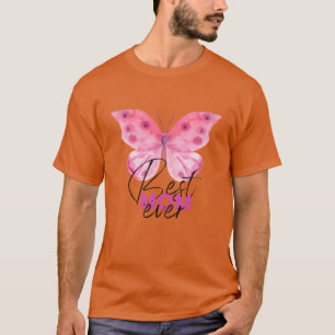 Camiseta Garota Dia de as mães borboleta