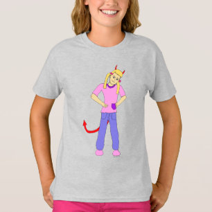 Camiseta garota diabo