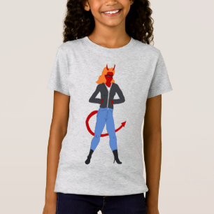 Camiseta garota diabo