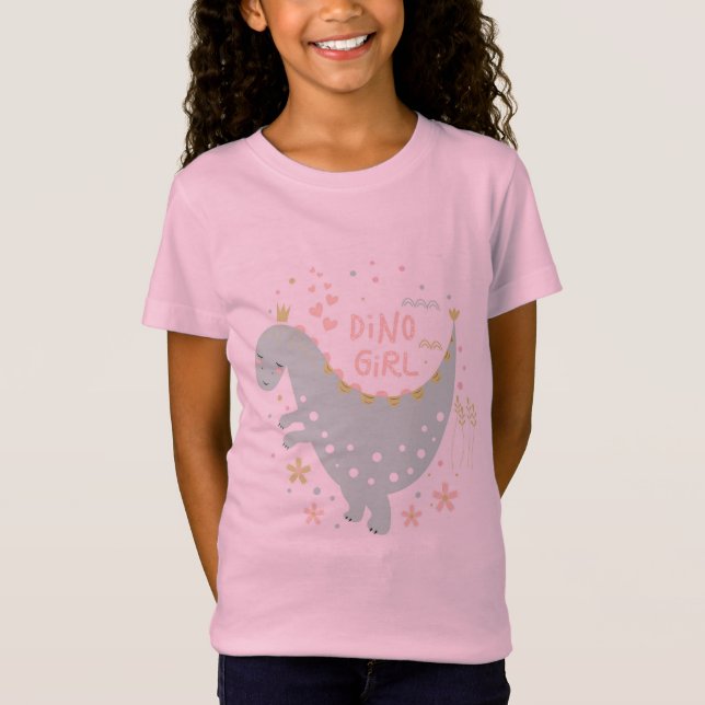 Camiseta Garota Dino (Frente)