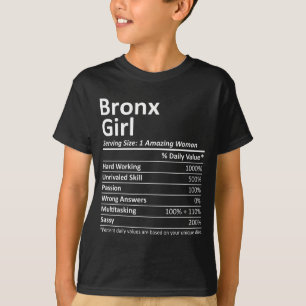 Camiseta Garota do Bronx Ny Nova York Cidade Divertida Casa