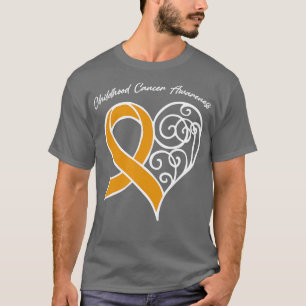 Camiseta Garota do Cancer da Infância Valente da Fita do Co