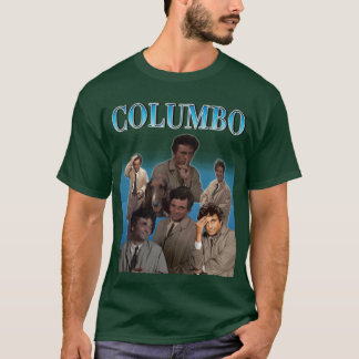 Camiseta garota do cartaz antigo de Columbo