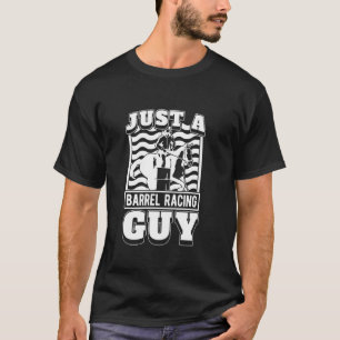 Camiseta Garota do Cavalo de Corrida de Barrel - Apenas um