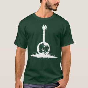 Camiseta Garota do Esboço de Banjo