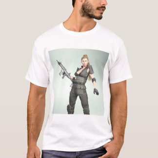 Camiseta Garota do Exército 4 - Impressão de Arte