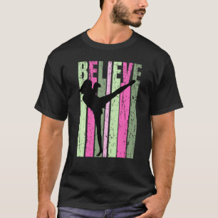 Camiseta Garota do Kickboxer das Mulheres Que Treinam Garot