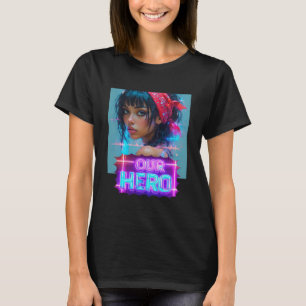 Camiseta Garota do Lenço Vermelho Nossa Heroína Concerto de
