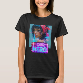 Camiseta Garota do Lenço Vermelho Nossa Heroína Concerto de