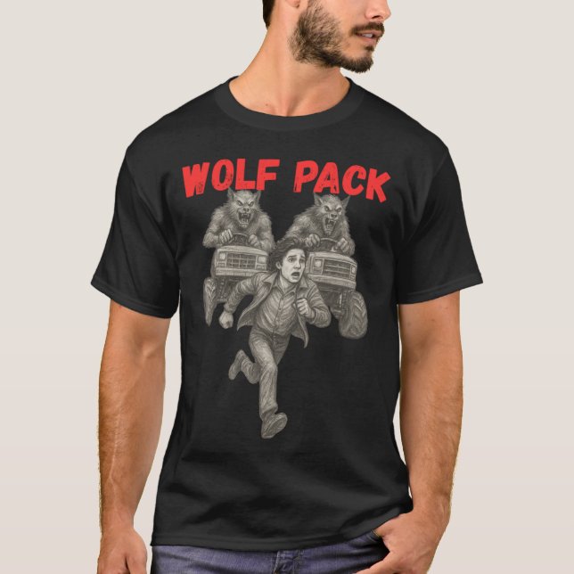 Camiseta Garota do Lobo Pack Monsterrucks (Frente)