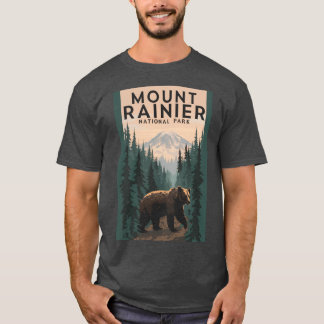 Camiseta Garota do Parque Nacional Mount Rainier