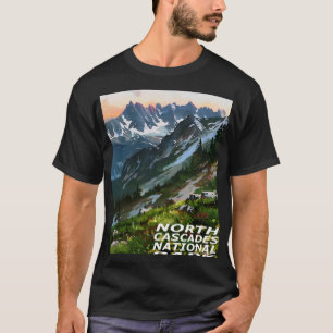 Camiseta Garota do Parque Nacional North Cascades