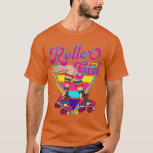 Camiseta Garota do Patins Retro Anos 70 80 Skater Patinação