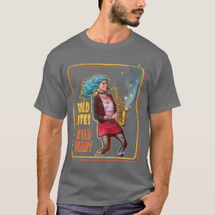 Camiseta Garota do Poder do Jazz Rock – Tocadora de Saxofon