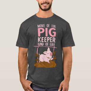 Camiseta Garota do Porco - Mulher que cultiva porcos