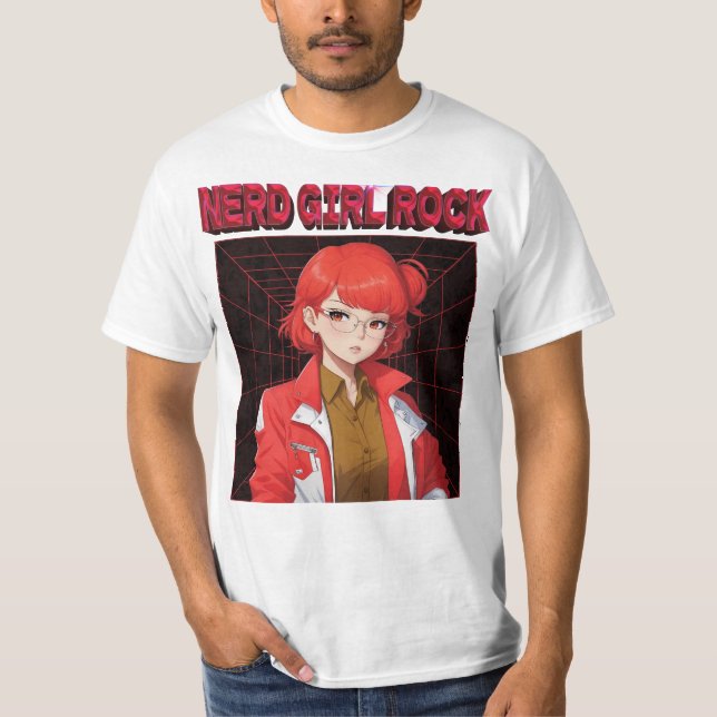Camiseta Garota do Rock Nerd (Frente)