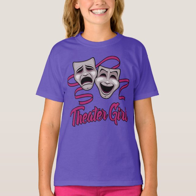 Camiseta Garota do Teatro de Comédia e Tragédia (Frente)