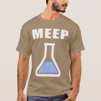 Camiseta Garota do tubo de ensaio de ciência engraçada Meep