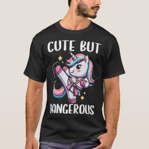 Camiseta Garota do Unicórnio Bonita, Mas Perigosa, Taekwond