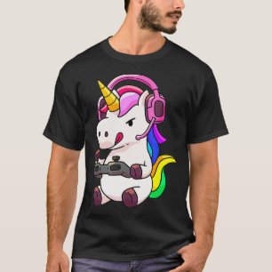 Camiseta Garota do Unicórnio Gamer Fabulosa Rapariga de Ani