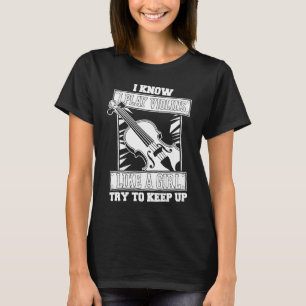 Camiseta Garota do Violino Rabeca Violinista Violinista
