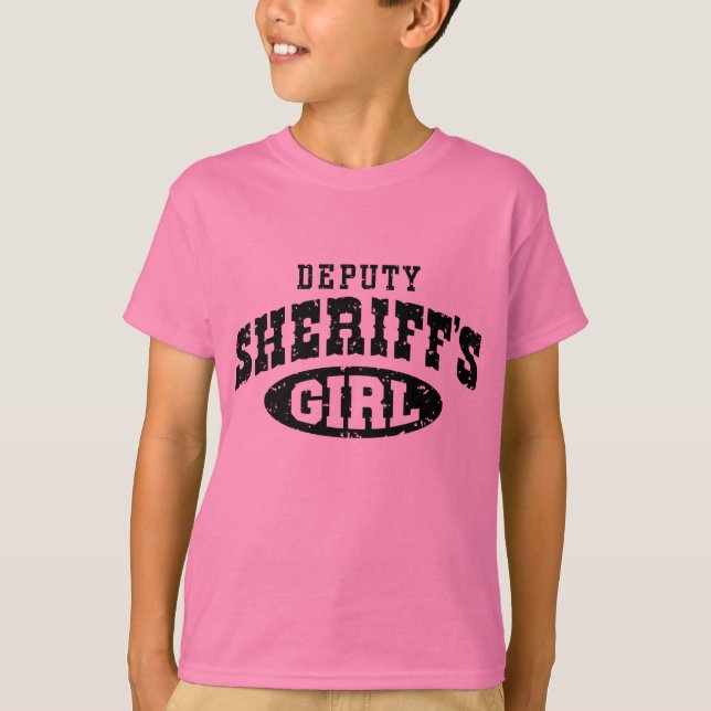 Camiseta Garota do xerife adjunto (Frente)