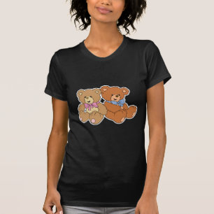 Camiseta Garota e Urso Menino Bonito
