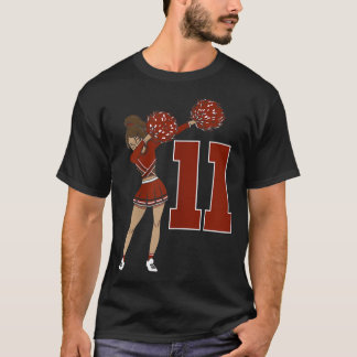 Camiseta Garota Encantadora Bonita Cheerleader de Aniversár