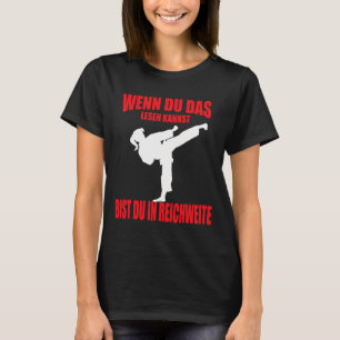 Camiseta Garota engraçada de caratê kickboxing taekwondo