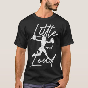 Camiseta Garota Engraçada de Torcida Pequena e Alta Torcedo