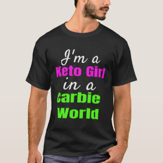 Camiseta Garota Engraçada Do Keto Lchf Baixo Peso Do Carbo 