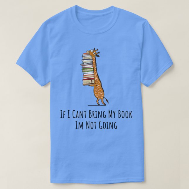 Camiseta Garota Engraçada segurando uma pilha de livros se  (Frente do Design)