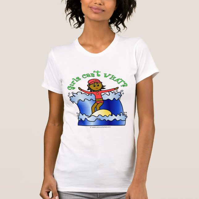 Camiseta Garota Escura Surfista T Shirts (Frente)