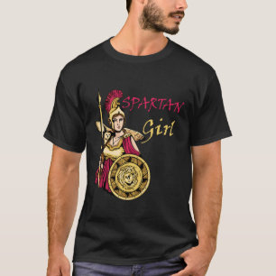Camiseta Garota espartana Leonidas Esparta Guerreiro Gladia