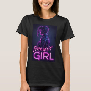 Camiseta Garota Espírito Livre Para Mulheres Independentes