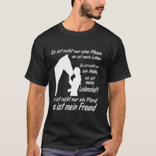Camiseta Garota fã de cavalos para equitação para equestre