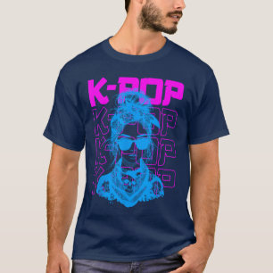 Camiseta Garota Fã de KPop Vintage Amante de Música Coreana