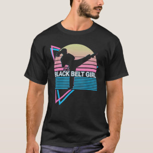 Camiseta Garota Faixa Preta - Judô Karatê Jiu Jitsu Taekwon