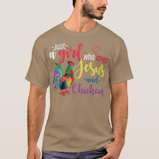 Camiseta Garota Farmadora Fazenda Galinha Cristo Jesus