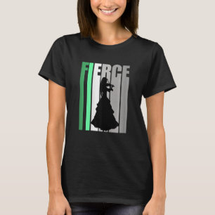 Camiseta Garota Feroz do Violino Colega Artística Criança V