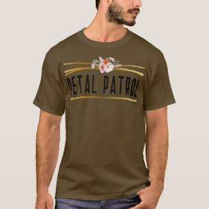 Camiseta Garota Flor Dia de Casamento Noiva Bonito Petal P