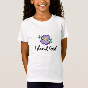 Camiseta Garota Floral da Ilha