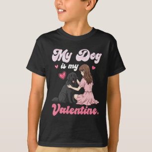 Camiseta Garota Fofa Com Meu Cachorro É Meu Namorado Newfou