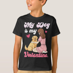 Camiseta Garota Fofa Com Meu Cachorro É Minha Namorada Gold