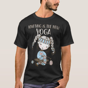 Camiseta Garota Fofa Hobby Tricô O Novo Ioga Artesanal Ajus