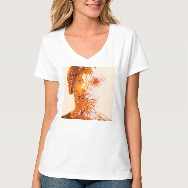 Camiseta Garota folha 11 (Frente)