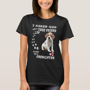 Camiseta Garota francesa Beagle Mix Dog Mãe Pai Figurino